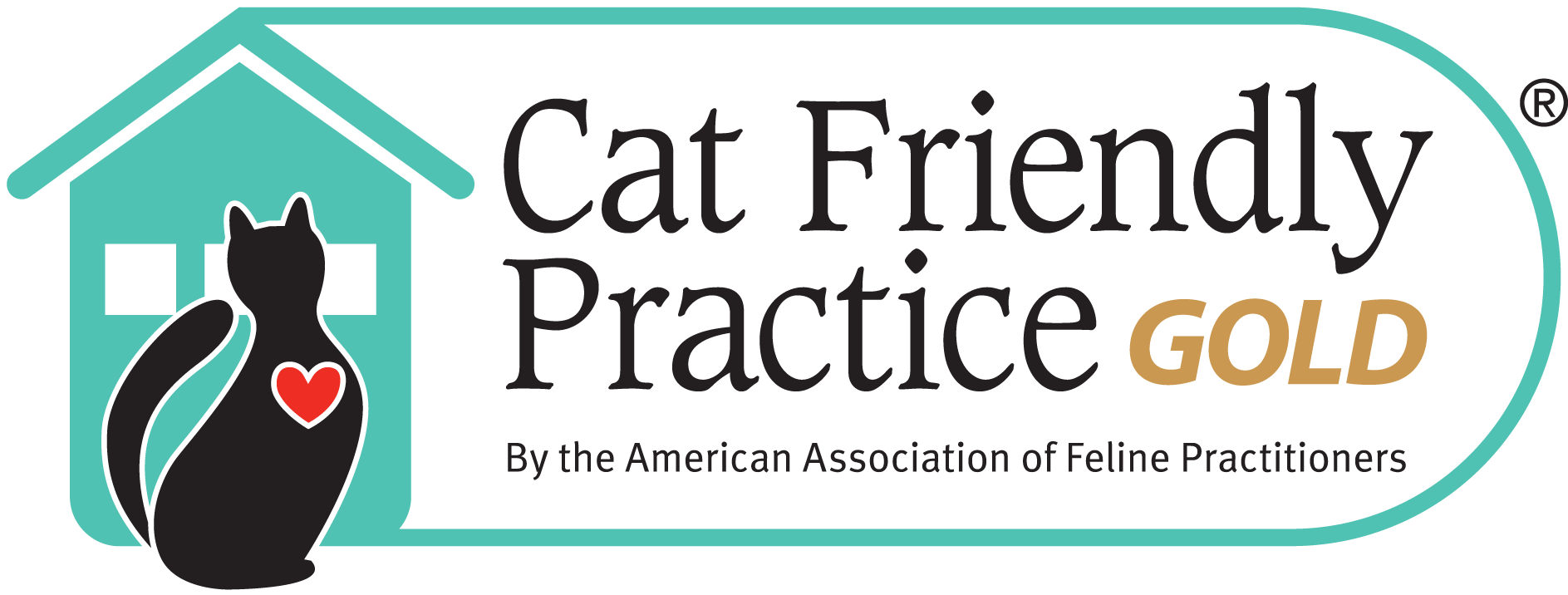 cat friendly practice gold logo